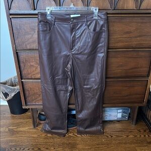 LOFT Brown Straight Leg Pants